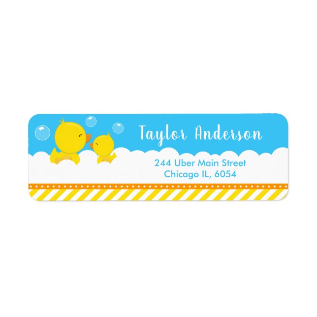 Rubber Ducky Yellow and Blue (Front)