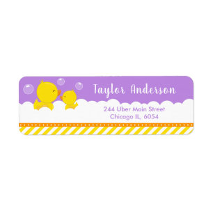 Rubber Ducky Yellow and Purple
