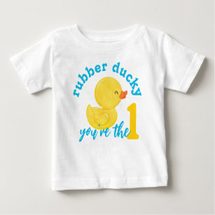Rubber Ducky You're the One First Birthday T-Shirt