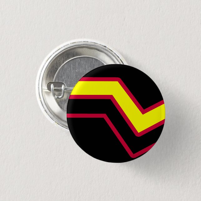Rubber / Latex Pride Flag 1 Inch Round Button (Front & Back)