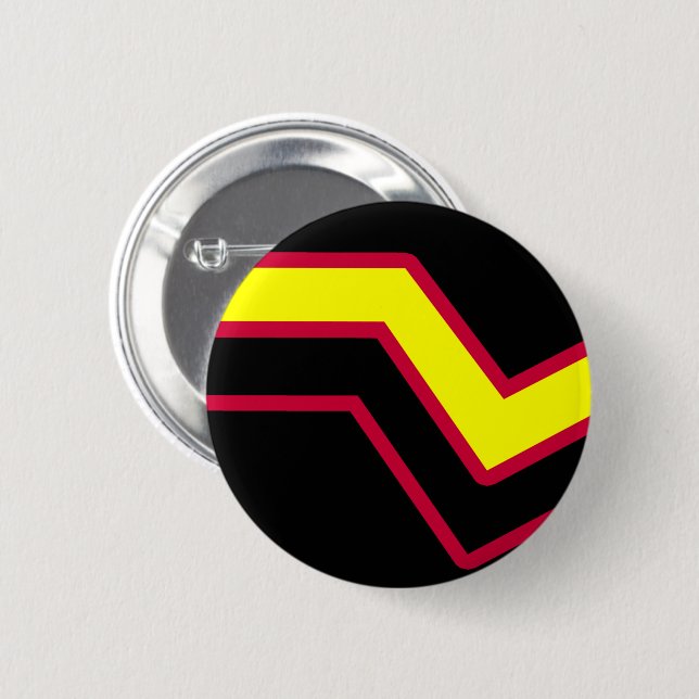 Rubber / Latex Pride Flag 2 Inch Round Button (Front & Back)