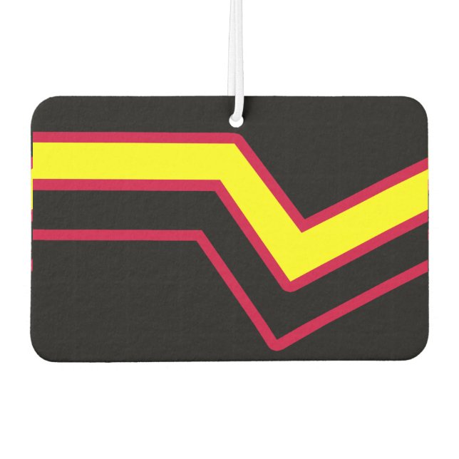 Rubber / Latex Pride Flag Air Freshener (Front)