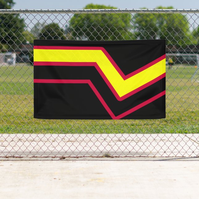 Rubber / Latex Pride Flag Banner (Insitu)
