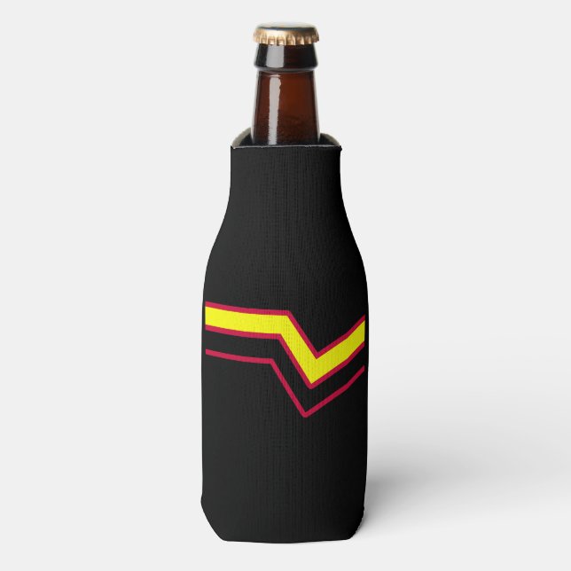 RUBBER LATEX PRIDE FLAG BOTTLE COOLER (Bottle Front)