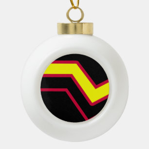 Rubber / Latex Pride Flag Ceramic Ball Christmas Ornament