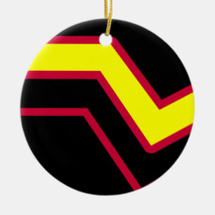 Rubber / Latex Pride Flag Ceramic Ornament