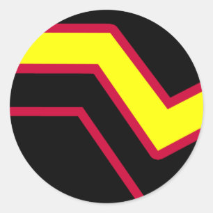 Rubber / Latex Pride Flag Classic Round Sticker