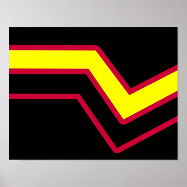 Rubber / Latex Pride Flag Poster (Front)