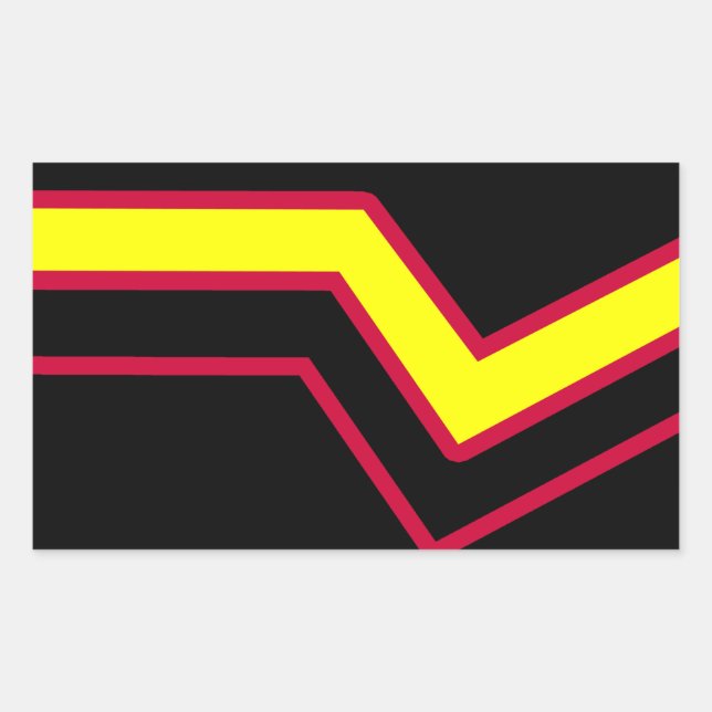 Rubber / Latex Pride Flag Sticker (Front)