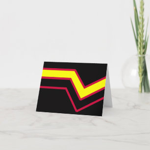Rubber / Latex Pride Flag Thank You Card