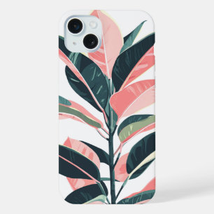 Rubber Plant - Illustration Nature Minimalist iPhone 15 Plus Case