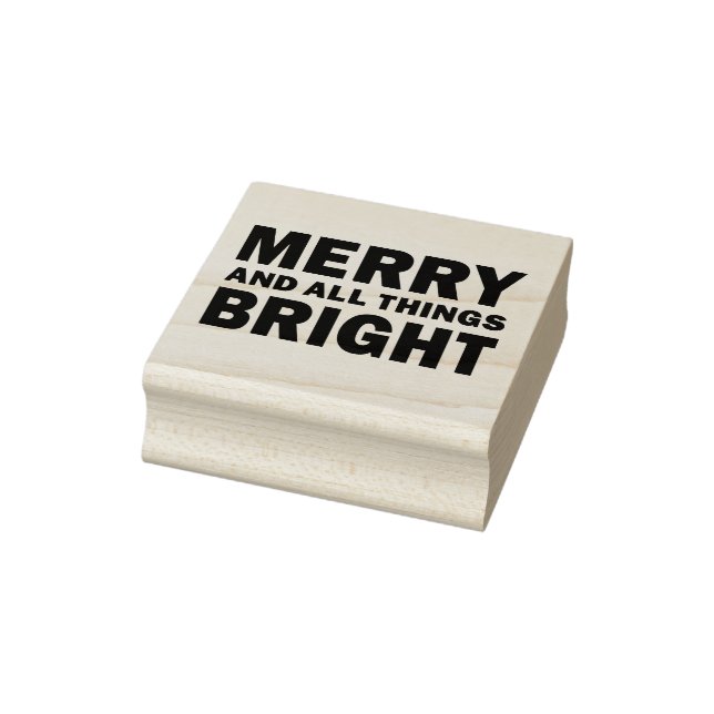 Rubber Stamp & Ink | Merry & All Things Bright (Stamp)