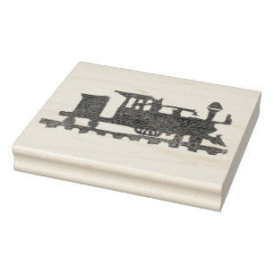 Rubber Stamped Train Rubber Stamp