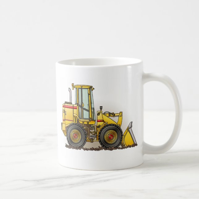 Rubber Tire Loader Construction Equipment Coffee Mug (Right)
