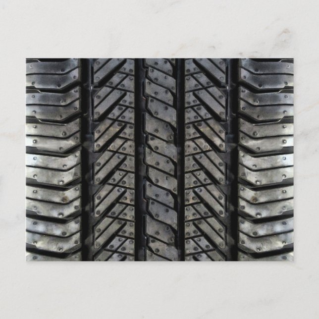 Rubber Tire Thread Automotive Style Decor Postcard (Front)