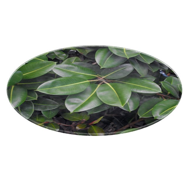 Rubber Tree Closeup Cutting Board (Corner)