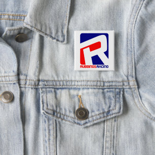 Rubbings Racing Badge/Button 2 Inch Square Button