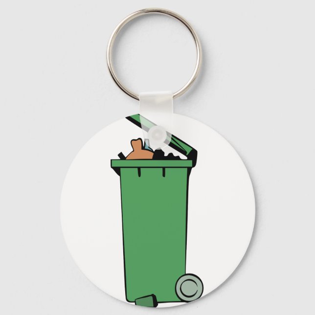 Rubbish Bin Keychain (Front)