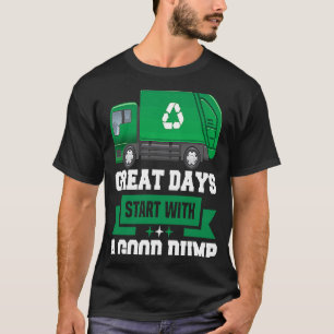 Rubbish removal lorry driver trucker truck driver  T-Shirt