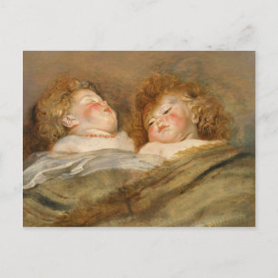 Rubens Two sleeping children CC0729 Postcard
