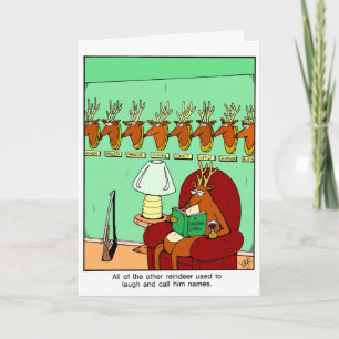 Rubes All of the other reindeer Christmas Card