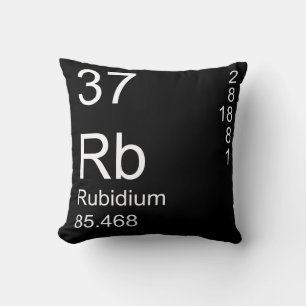 Rubidium Throw Pillow
