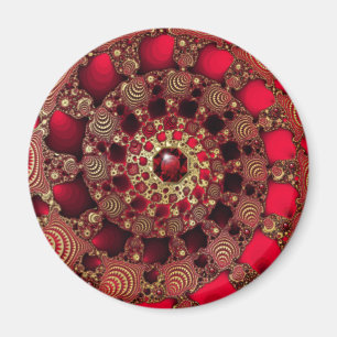 Rubies & Gold Magnet
