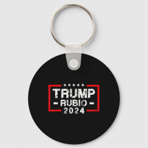 Rubio 2024 Us Flag - Election President 2024  Keychain