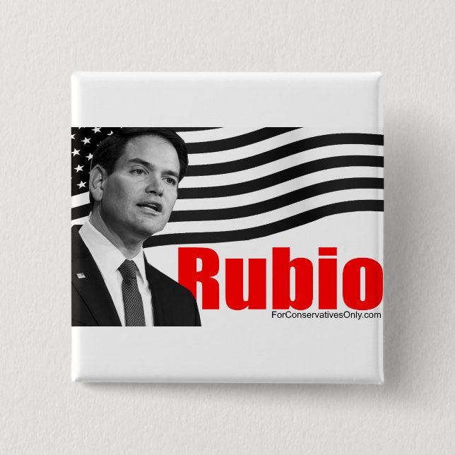 Rubio 2 Inch Square Button (Front)