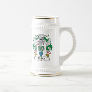 Rubio Family Crest Beer Stein