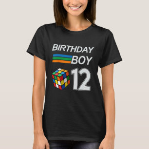 Rubix Cube Speed Cubing Birthday Boy 12 Years Old T-Shirt