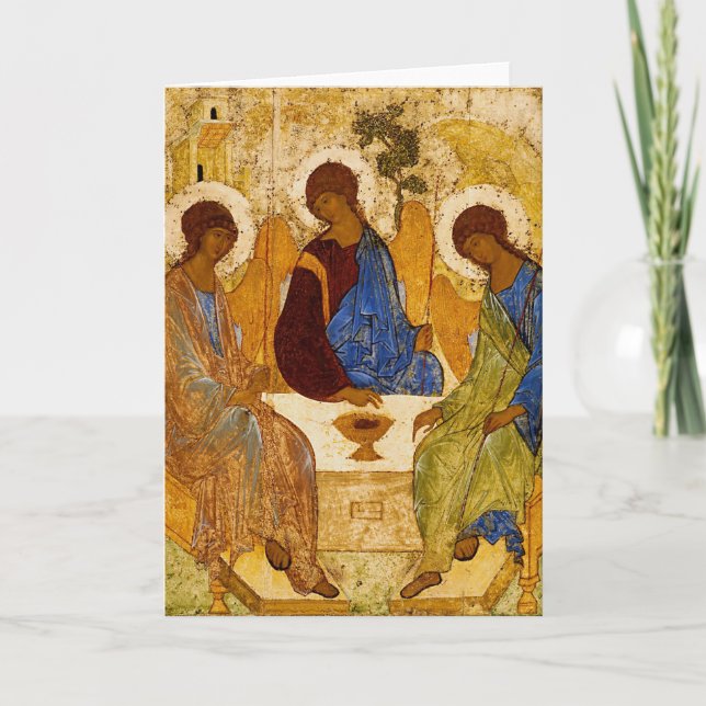 Rublev Trinity at the Table Card (Front)