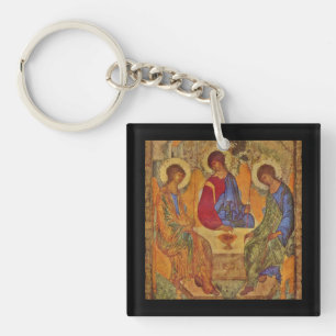 Rublev Trinity at the Table Keychain