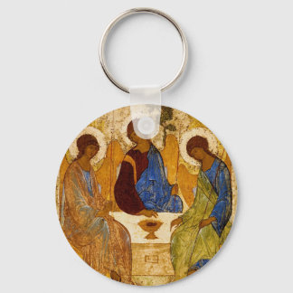 Rublev Trinity at the Table Keychain