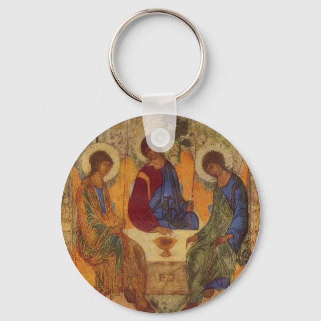Rublev Trinity at the Table Keychain (Front)