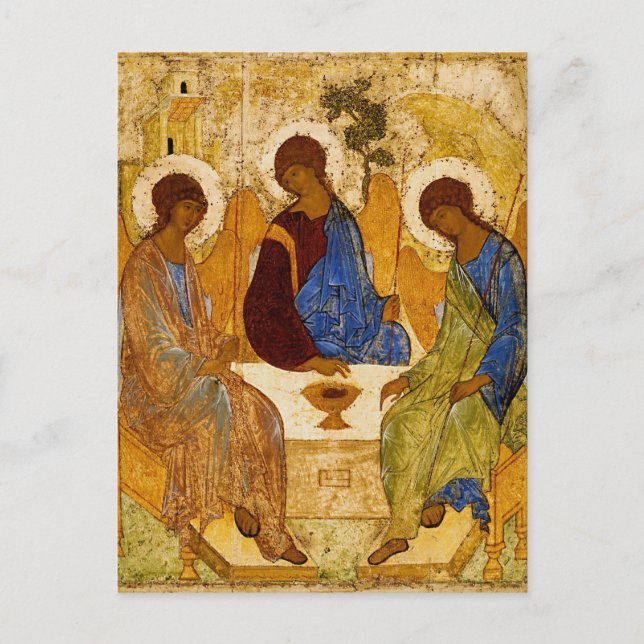 Rublev Trinity at the Table Postcard (Front)