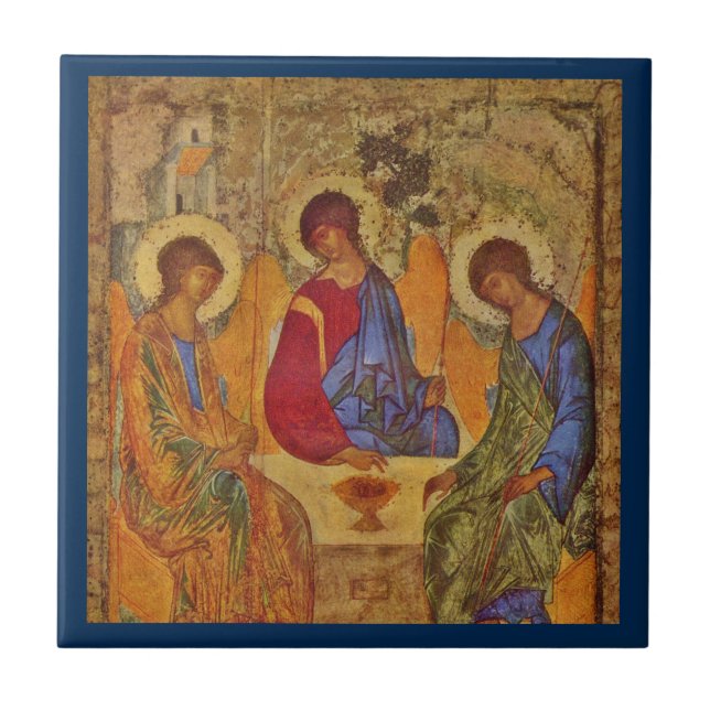 Rublev Trinity at the Table Tile (Front)