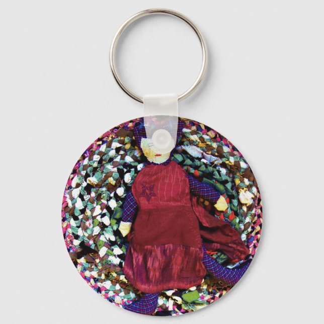 Rubra the Rag Queen Keychain (Front)