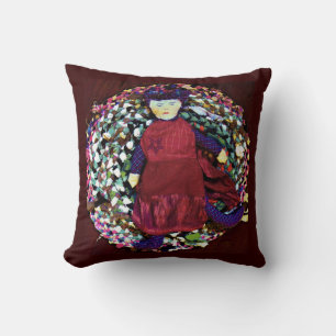 Rubra the Rag Queen Throw Pillow