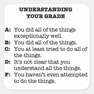 Rubric Sticker - now with less snark!