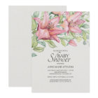 Rubrum Lilies Baby shower Invitation