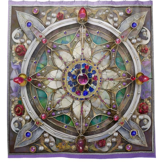 Ruby, Amethyst, Sapphire and, Pearl Mandala (Front)