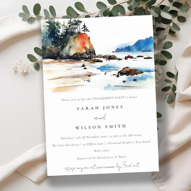 Ruby Beach Olympic National Park Engagement Invitation (Creator Uploaded)