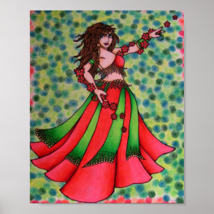 Ruby Belly Dancer Print