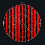Ruby Black Dartboard<br><div class="desc">Ruby Black is a simple design of black and red stripes that suits all occasions and items. This image is available on a variety of other products, just click the link below the photo near 'About this Design'.</div>