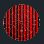 Ruby Black Dartboard<br><div class="desc">Ruby Black is a simple design of black and red stripes that suits all occasions and items. This image is available on a variety of other products,  just click the link below the photo near 'About this Design'.</div>