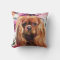 'Ruby' Cavalier dog art print pillow