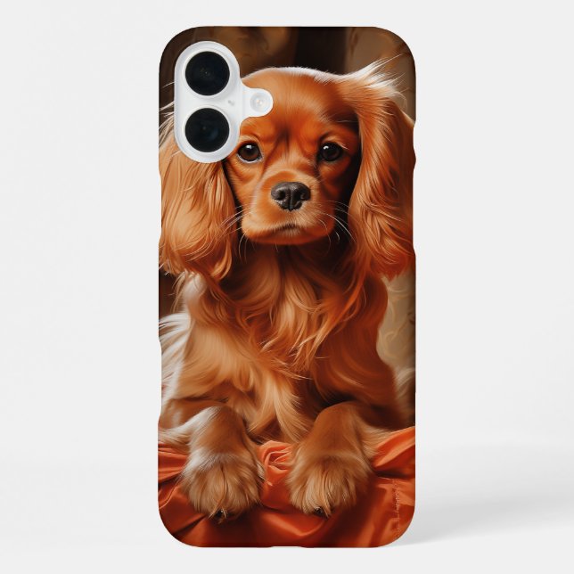 Ruby Cavalier King Charles Spaniel iPhone Case (Back)