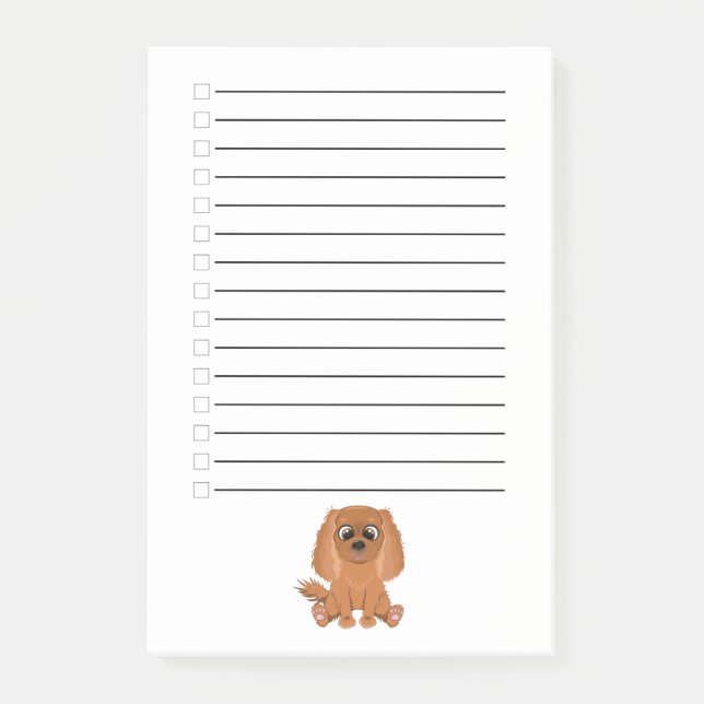 Ruby Cavalier King Charles Spaniel    Post-it Notes (Front)