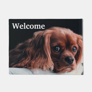 Ruby Cavalier King Charles Spaniel Puppy Dog Doormat